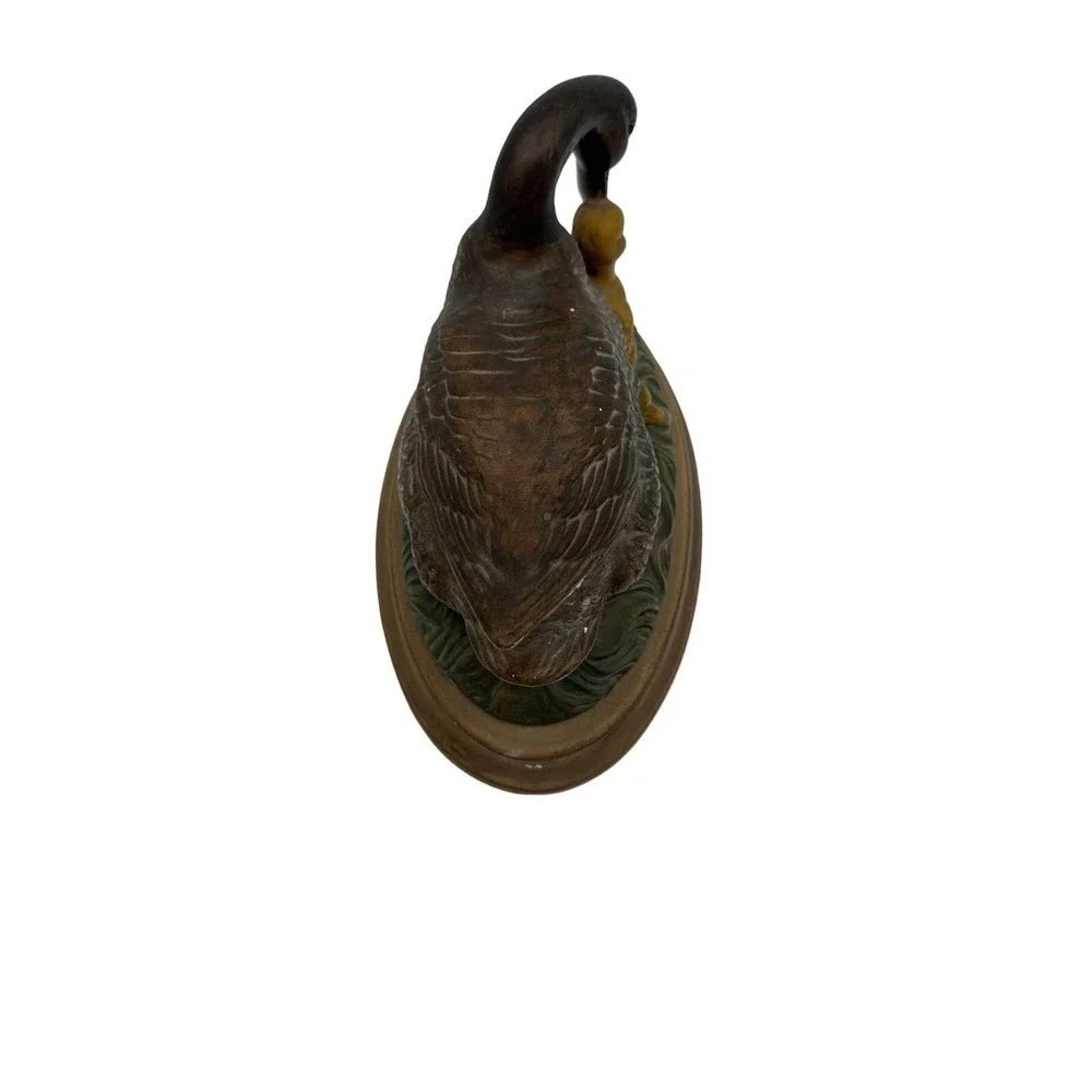 Unbranded Canada Goose Figurine Small‎ Brown Good Vintage Rustic Bird Decor